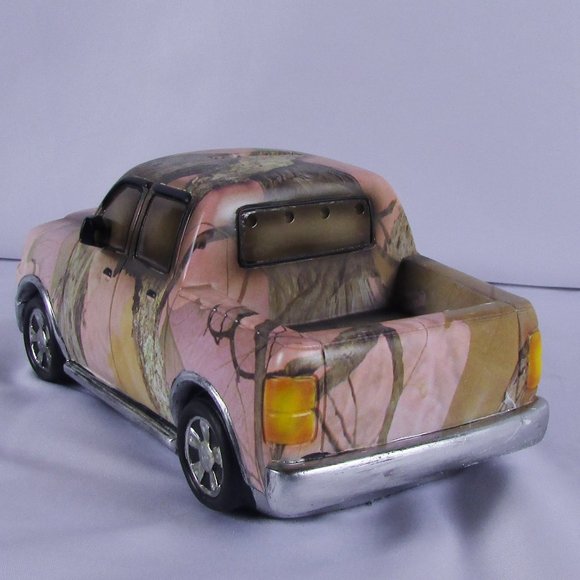 Pink Camo Pick Up Truck Piggy Bank New in Box - Picture 4 of 7